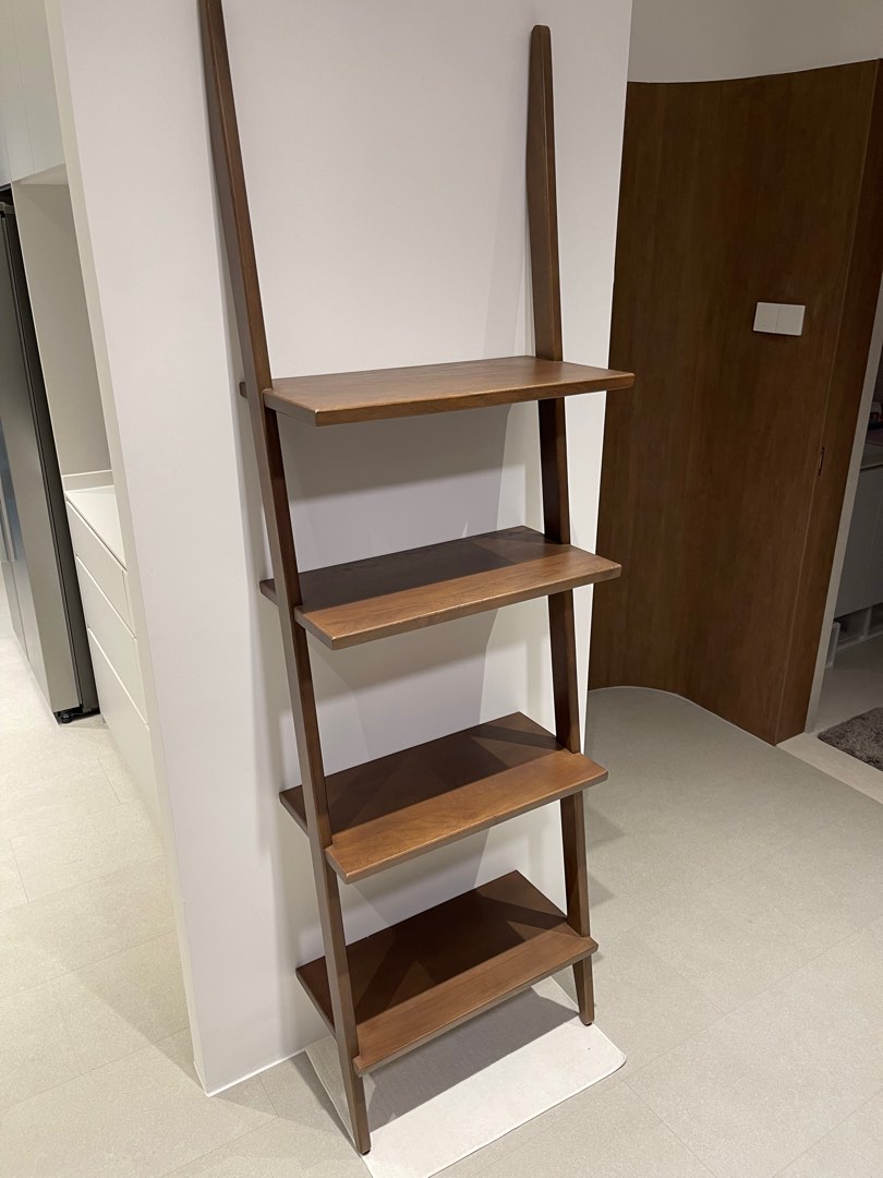 Designer Wooden Ladder Shelves, Furniture & Home Living, Furniture