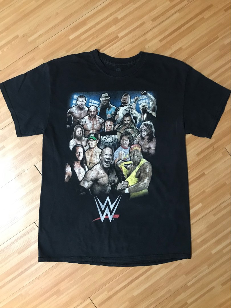 WWE tee, Men's Fashion, Tops & Sets, Tshirts & Polo Shirts on Carousell