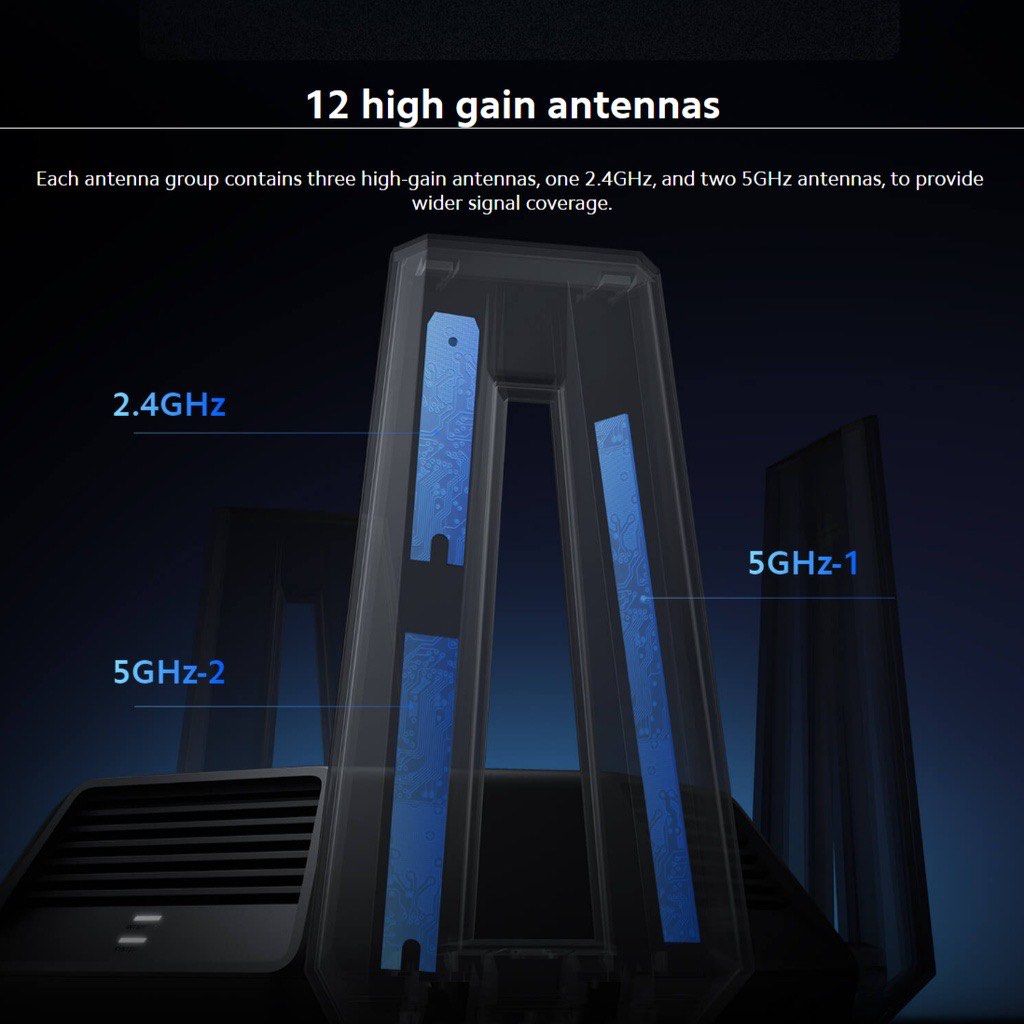 Xiaomi Mi Router AX9000 - Global Version | Built for Gamers | Tri-Band ...