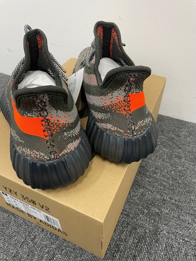 Yeezy Boost 350 V2 Beluga Carbon Beluga Steeple Gray Solar Red