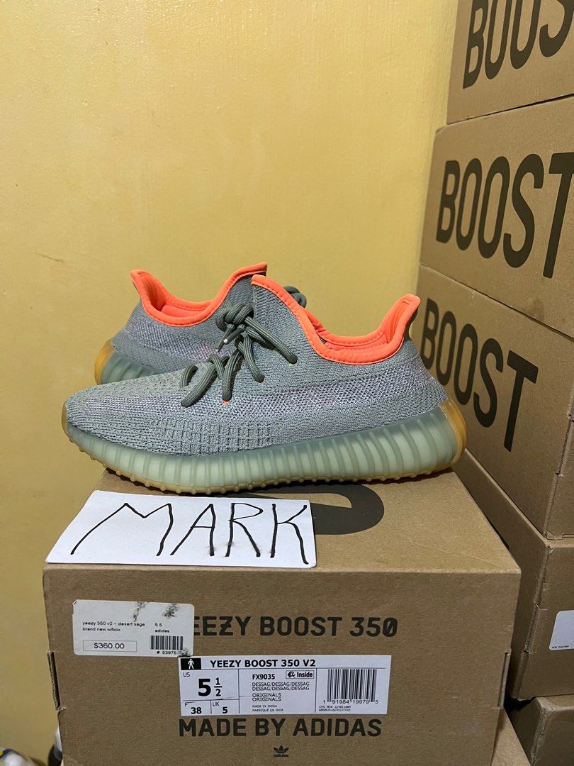 Yeezy Boost 350 v2 Dessert Sage Size 6.5 womens
