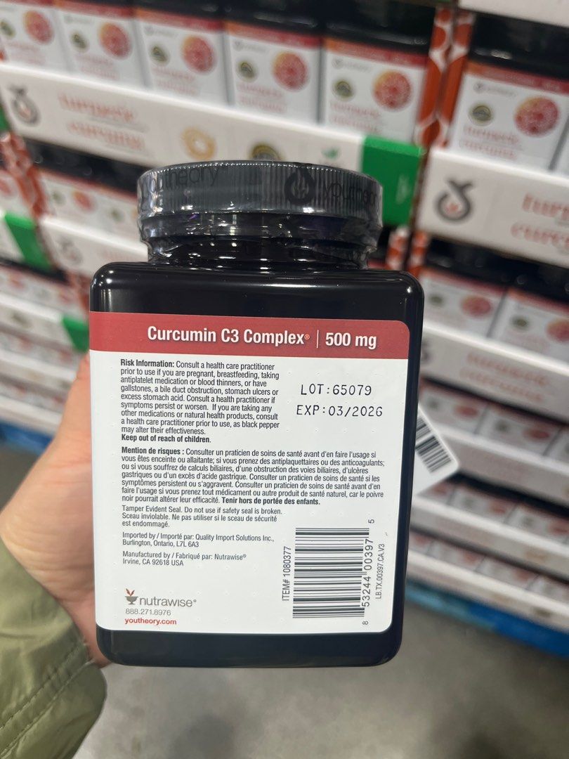 youtheory Turmeric Extra Strength 500 mg 120 Veggie Capsules, 健康及營養食用