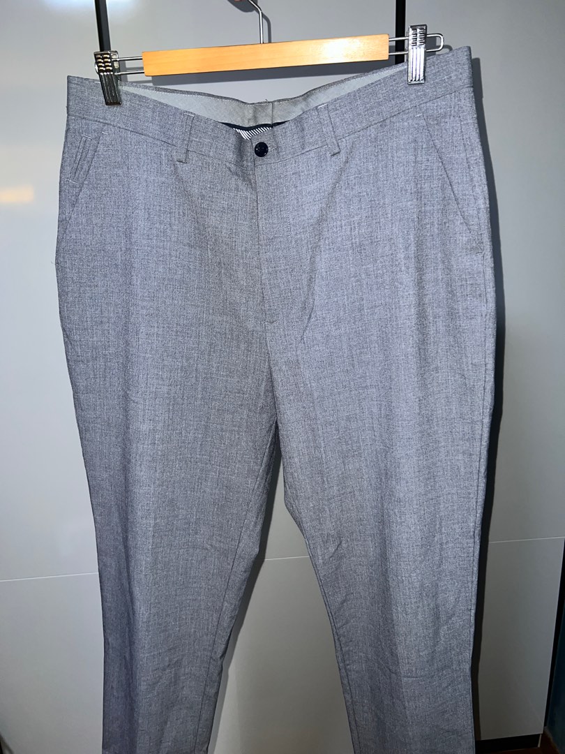 Zara Formal Grey Pants, Men's Fashion, Bottoms, Trousers on Carousell