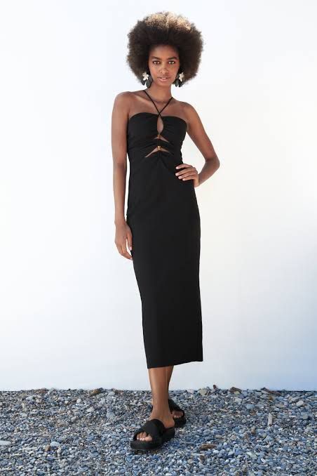 Zara beaded dress sales