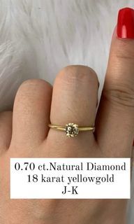 0.70 ct.Natural Diamond Ring