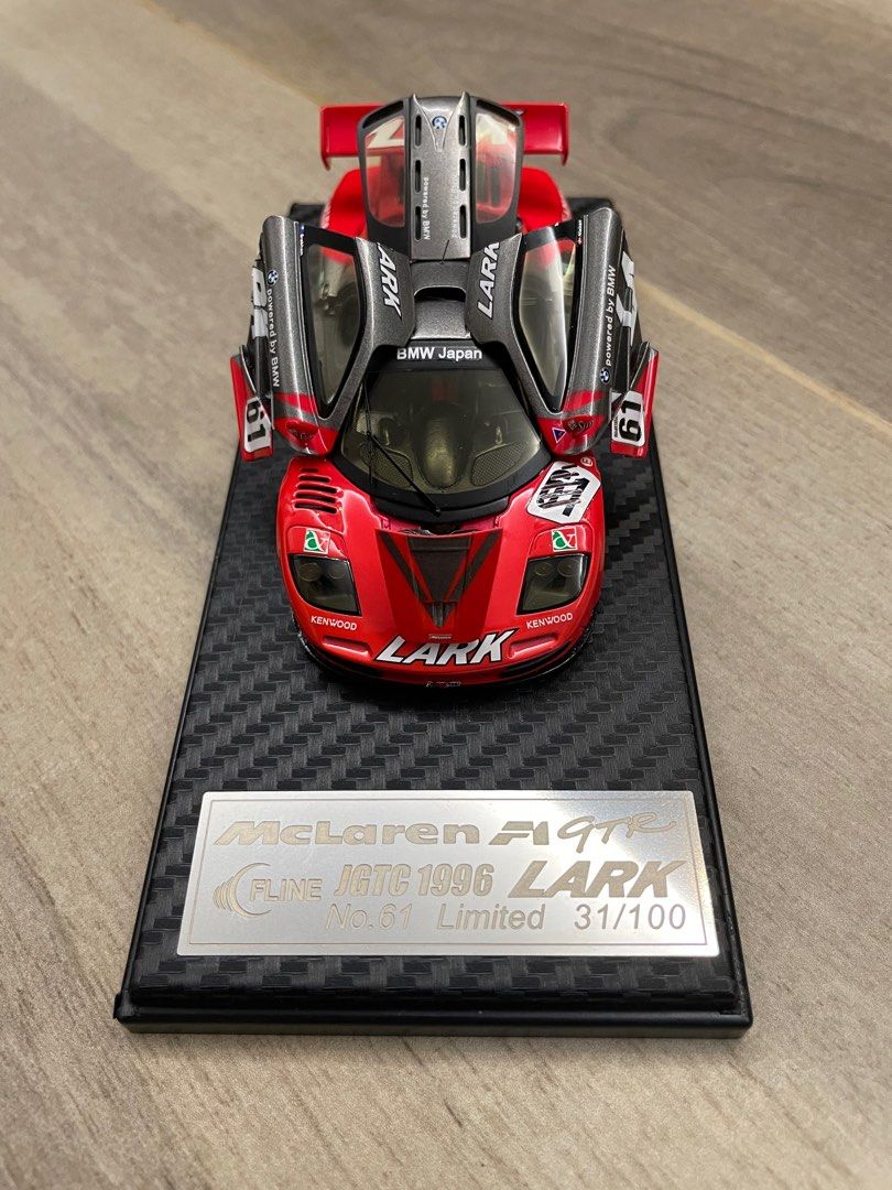 1/43 Fline Mclaren F1 GTR JGCT 1996 LARK (全開）, 興趣及遊戲, 玩具