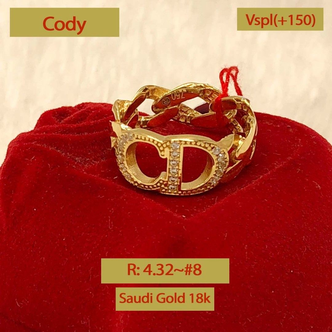 18k Saudi Gold Rings Cody on Carousell