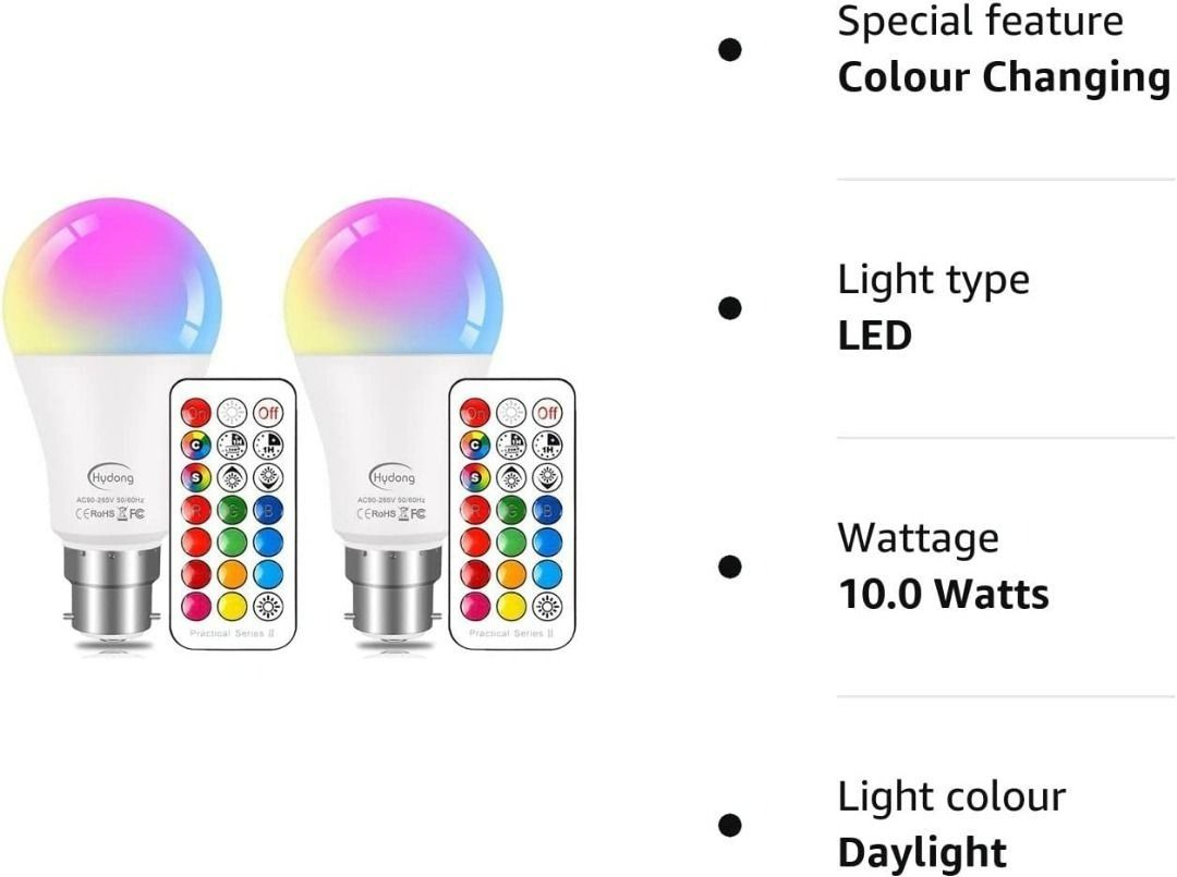Hydong colour hot sale changing bulb
