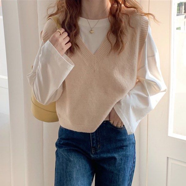 Korean knit vest shop