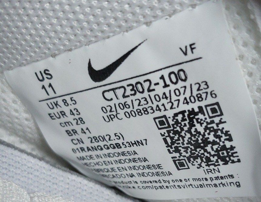 Ukuran sepatu clearance us nike