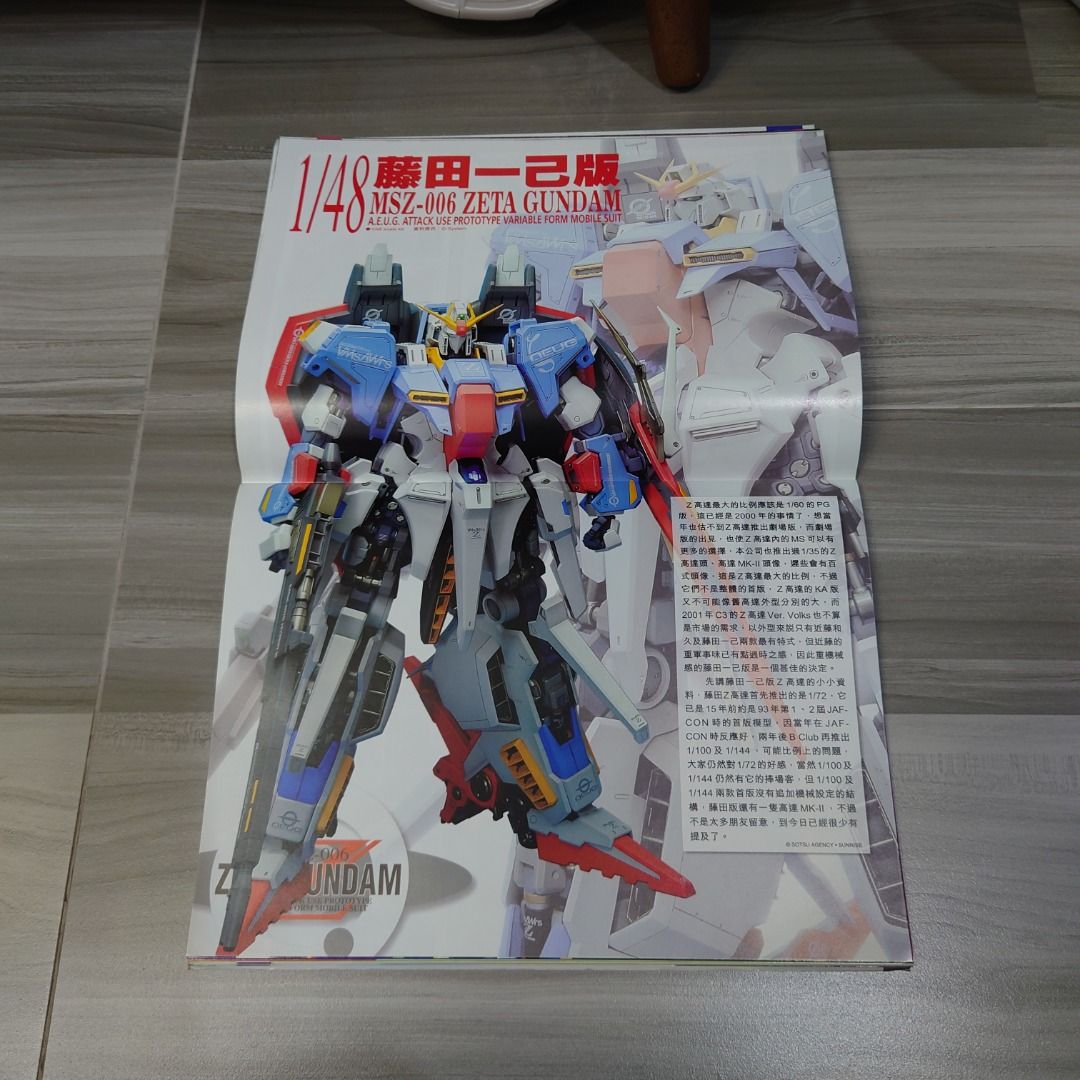 機動世界2006年Z Gundam 高達G-system 1/48 藤田一己版中文版
