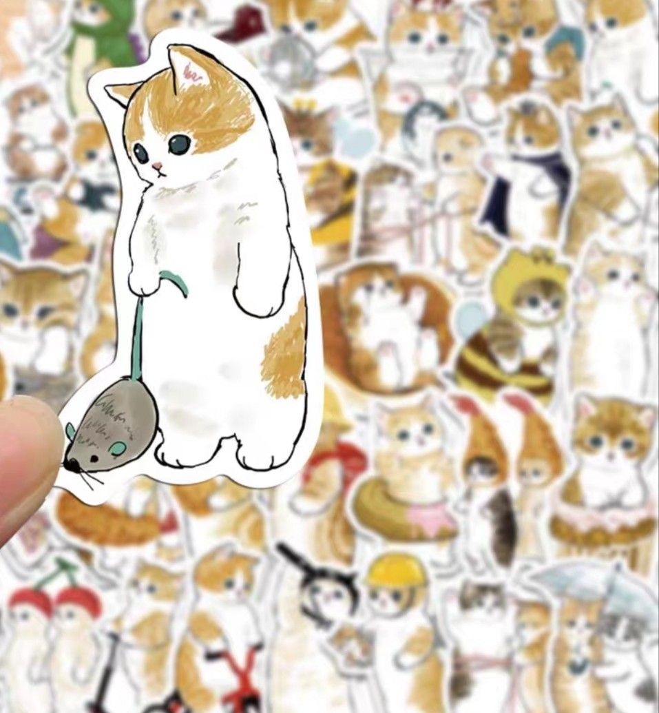 在聖誕節的可愛小貓 💕  Cute anime cat, Cute cartoon wallpapers