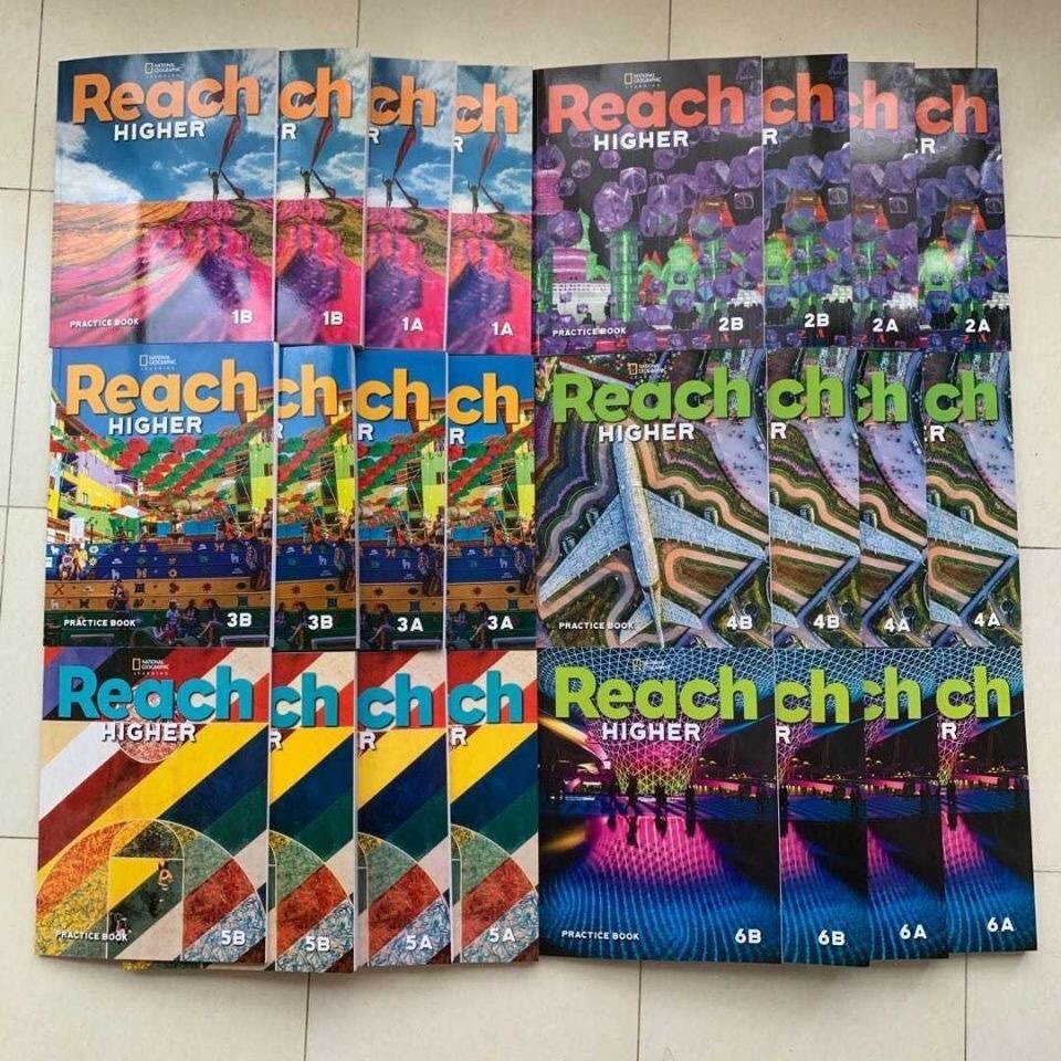 包郵全新美國國家地理新版Reach Higher 學生用書+練習冊加州小學