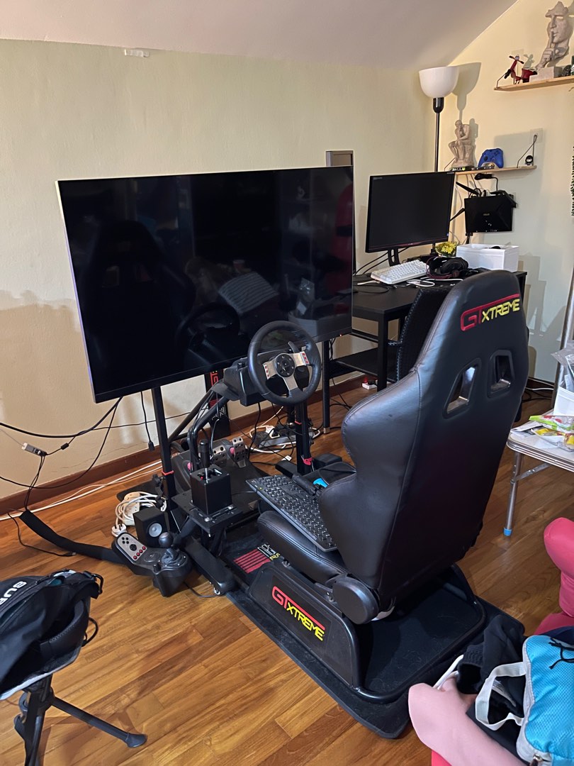 [ Free G27 ] Logitech G27 Racing Simulator Rig, Video Gaming, Gaming ...