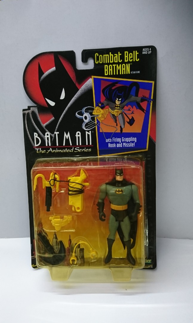 懷舊玩具蝙蝠俠Kenner Batman 動畫系列戰鬥腰帶蝙蝠俠, 興趣及遊戲, 玩具& 遊戲類- Carousell