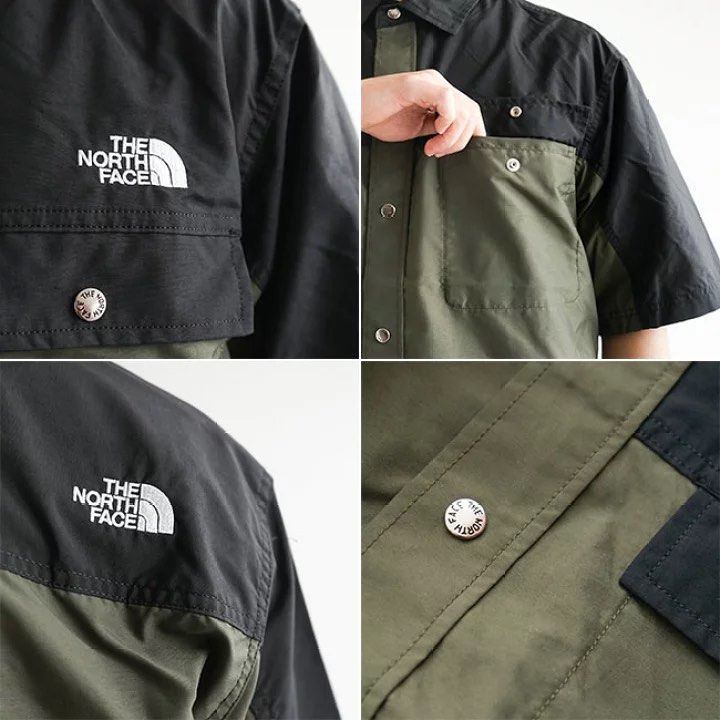 日本the north face S/S Nuptse Shirt NR22331 半袖裇衫, 男裝, 上身及