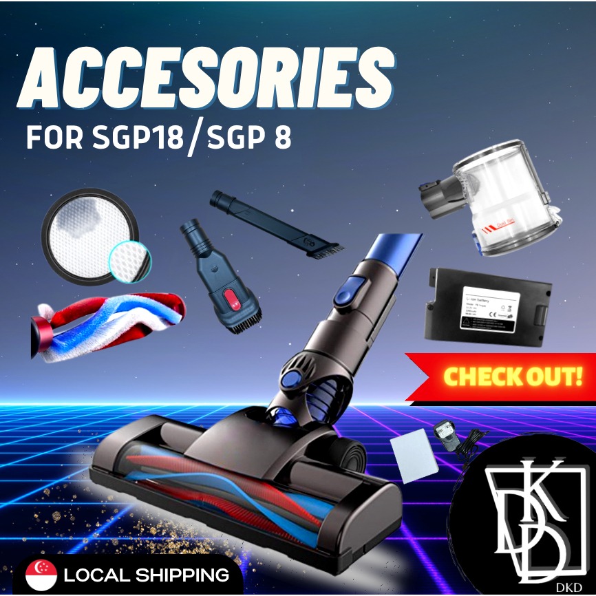 Accessories Spare Replacement Parts for Minihelper Trojan SGP8 SGP18 Pro Plus Cordless Vacuum Cleaner TV Home Appliances Kitchen Appliances Other Kitchen Appliances on Carousell