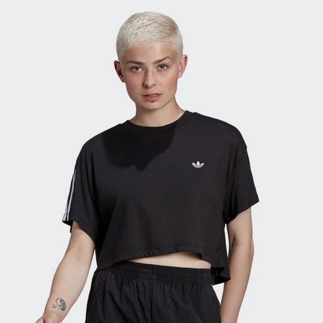 Adidas Crop Tee Women s Fashion Tops Blouses on Carousell