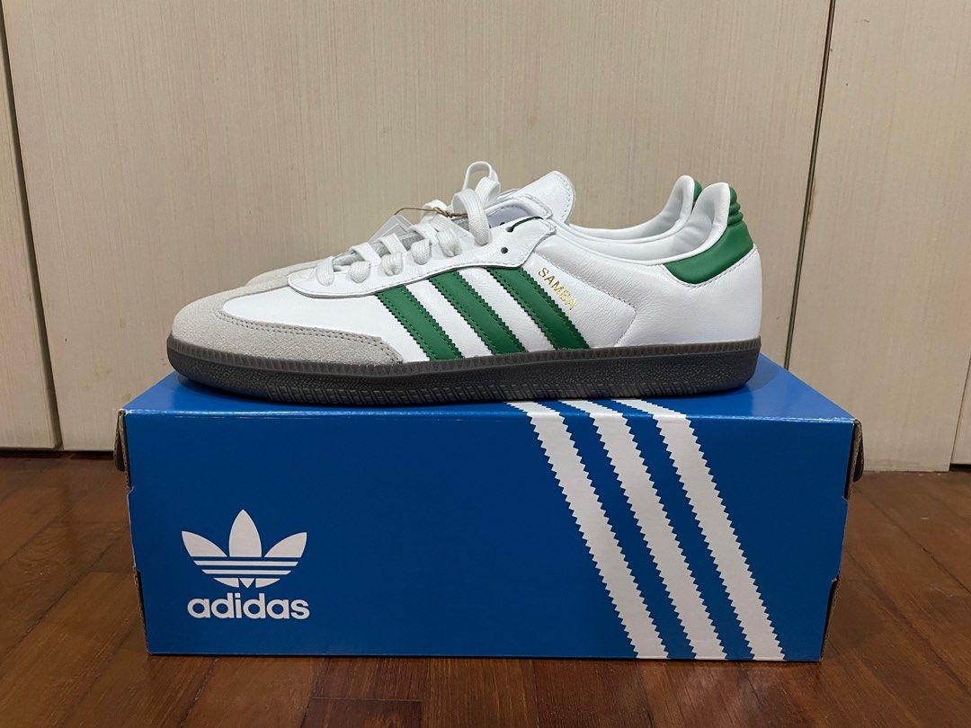 adidas samba og white green Men s Fashion Footwear Sneakers on