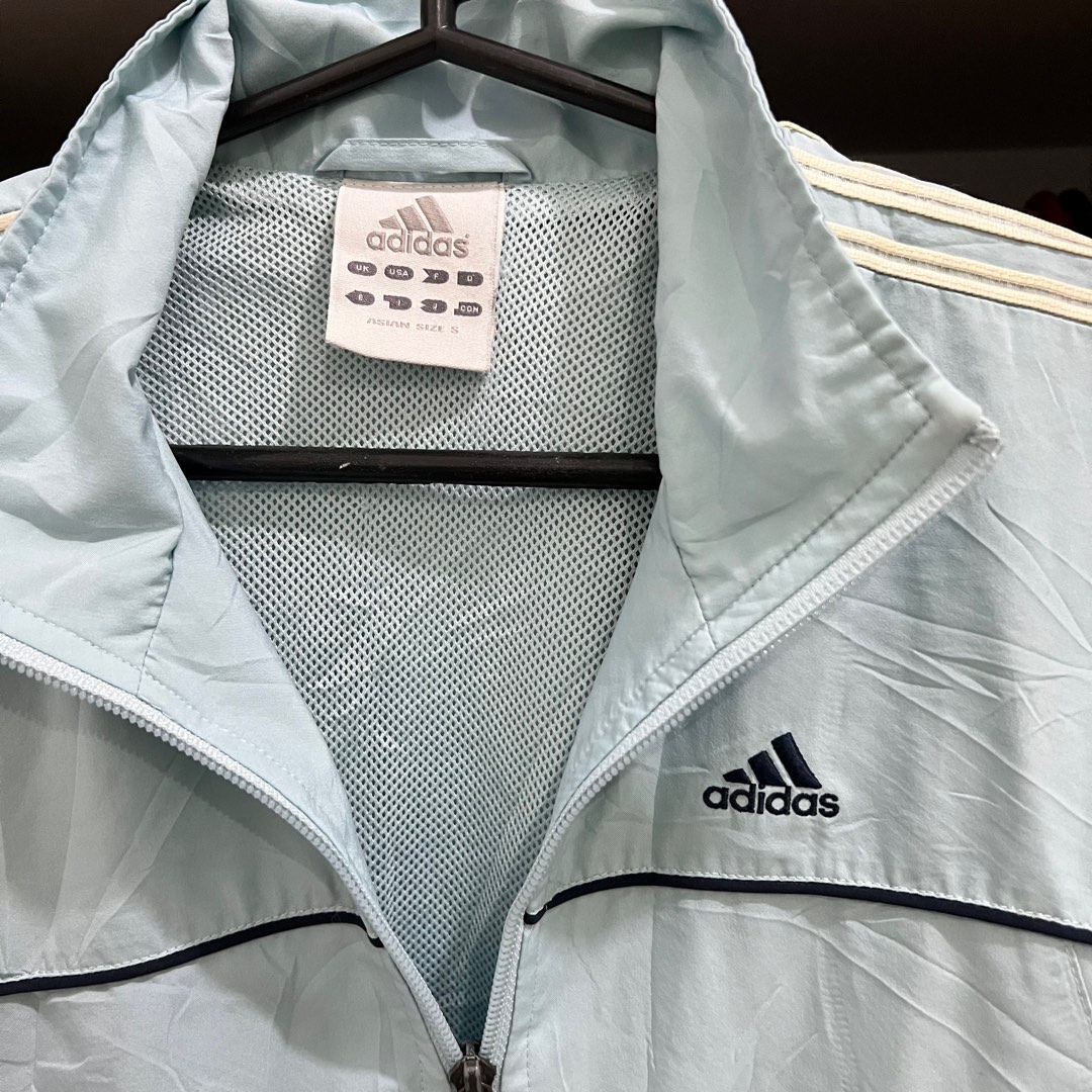 adidas white wind breaker
