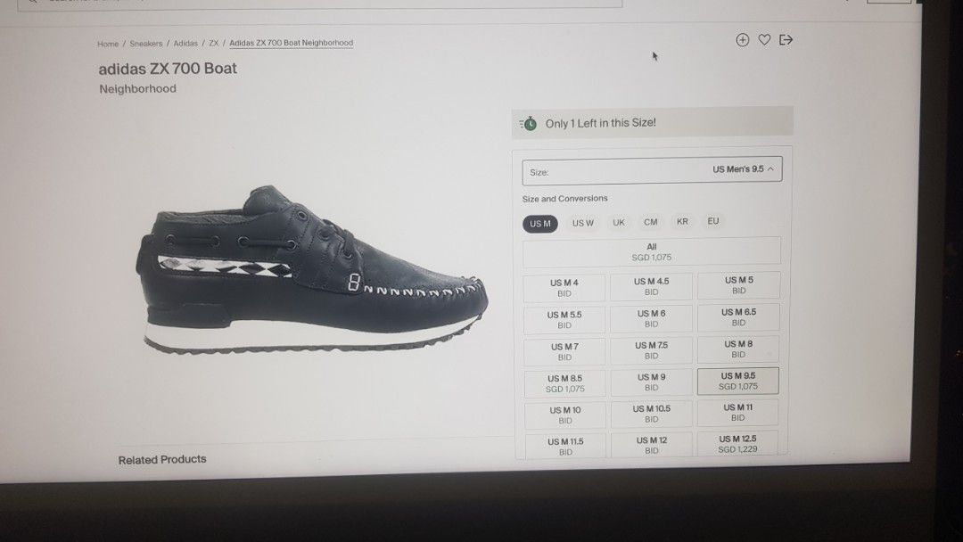 Adidas x Neighborhood ZX700 BOAT 9.5 RARE visvim clot mastermind, Sneakers Footwear on Carousell