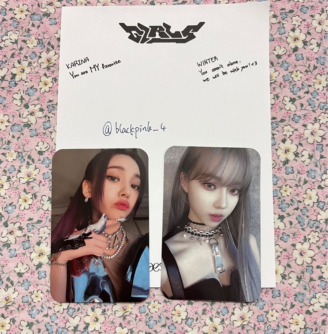 AESPA Karina Girls Deluxe Box Photocard Aespa Girls Karina
