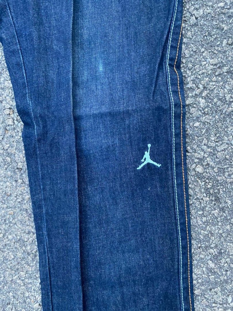Air jordan jeans, Men's Fashion, Bottoms, Jeans on Carousell