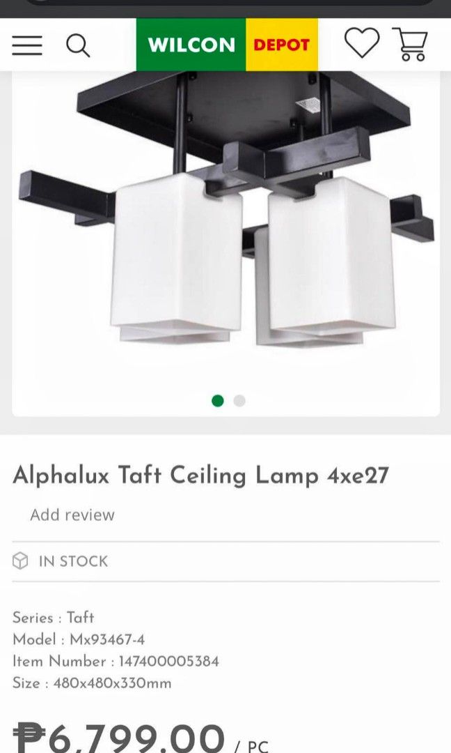 Alphalux ceiling light sale