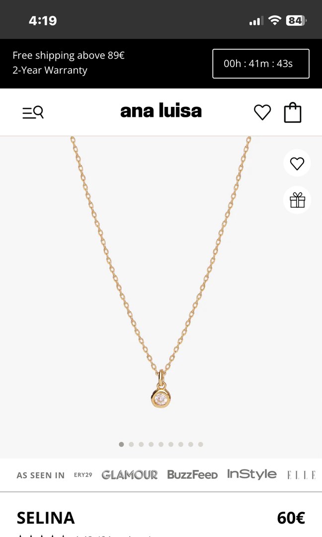 4 ana top gold chain