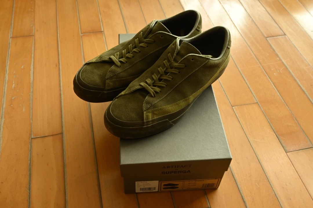 Asahi Belted Low Suede Olive made in Japan, 男裝, 鞋, 波鞋- Carousell