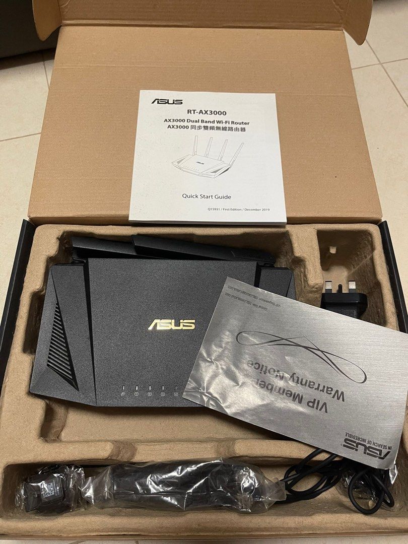 Asus AX3000 Dual Band Wifi Router, Computers & Tech, Parts ...