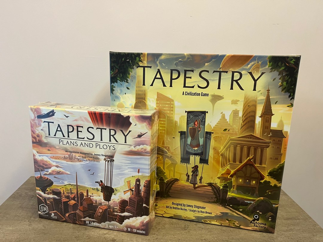 (authentic) Tapestry + Plans and Ploys expansion board game, Hobbies