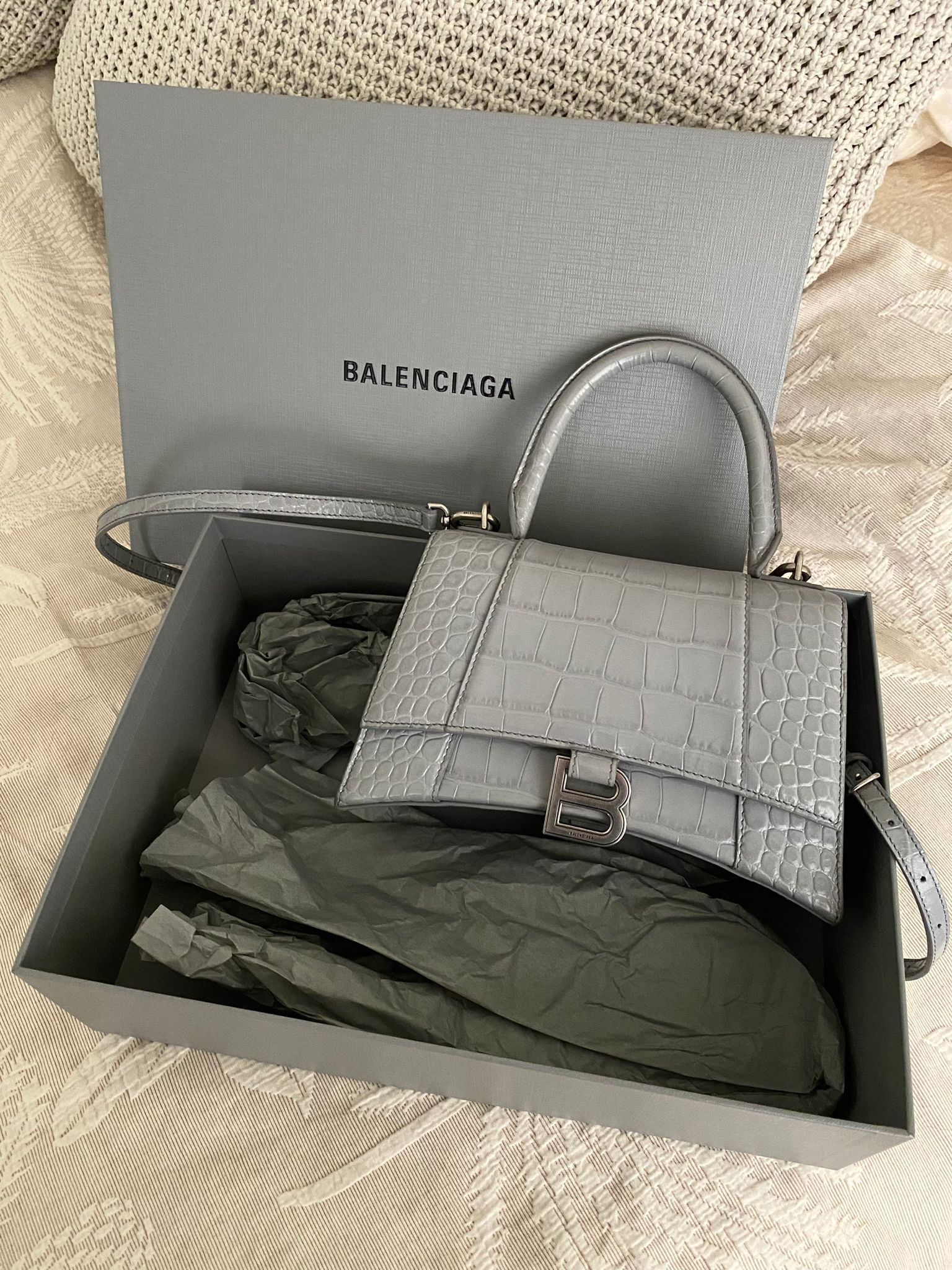 Balenciaga hourglass grey store