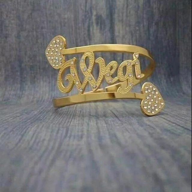 Bangle nama emas indonesia, Luxury, Accessories on Carousell