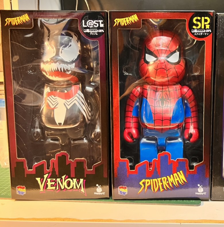 Bearbrick 400% 一番賞Venom& Spider-Man 毒魔&蜘蛛俠, 興趣及遊戲