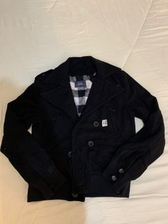 RUSH ‼️Black jacket with Checkered Lining