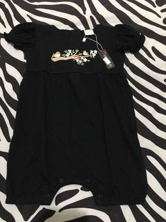 Bohopanna Bohobaby Jumper Bordir Bodysuit Black / Hitam Size 2y