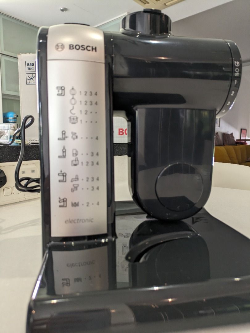 Bosch MUM46A1GB Kitchen machine MUM4 550 W Black Silver