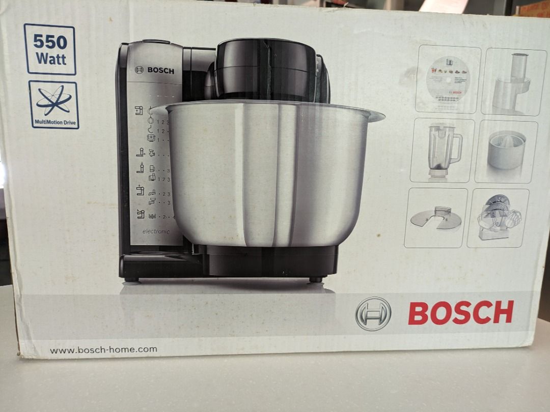 Bosch MUM46A1GB Kitchen machine MUM4 550 W Black Silver