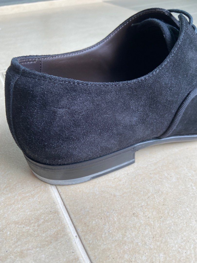 Mens blue online suede shoes outfit