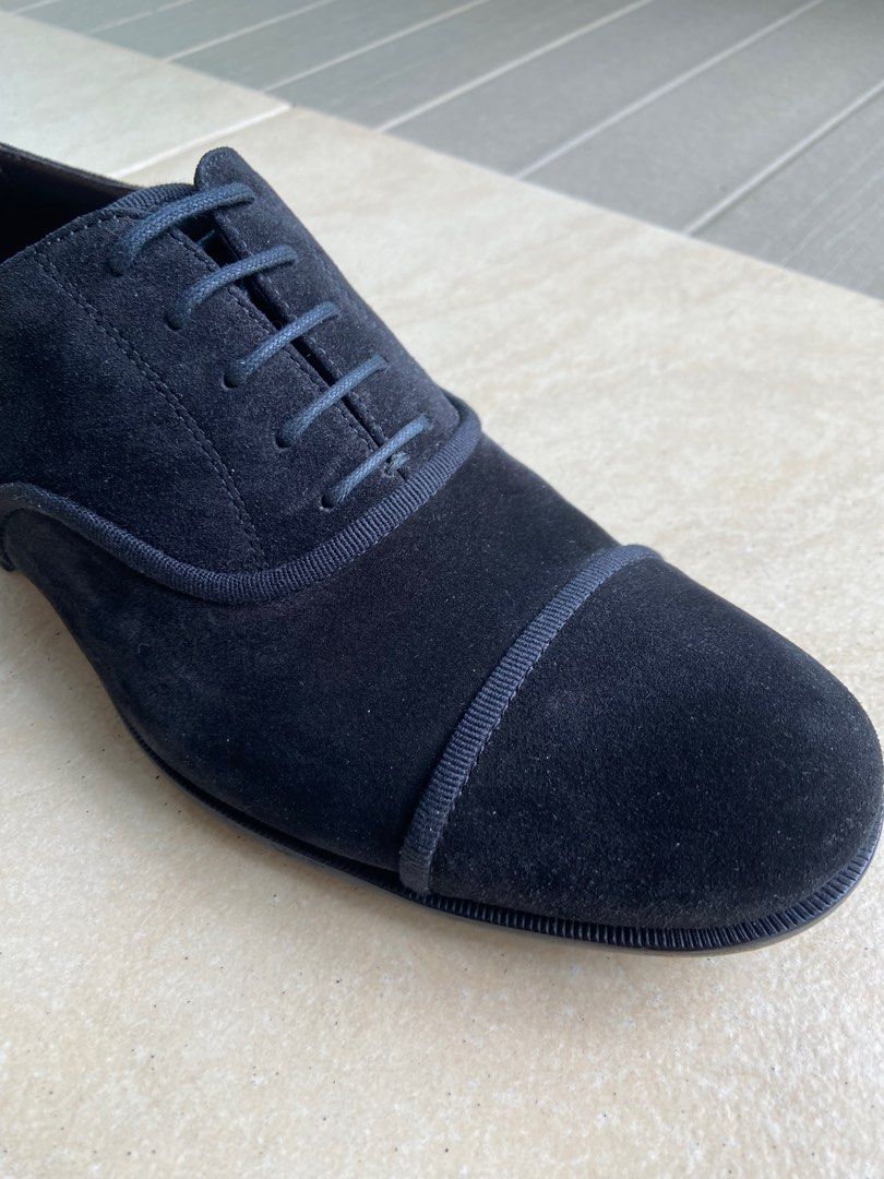 Mens blue suede new arrivals dress shoes