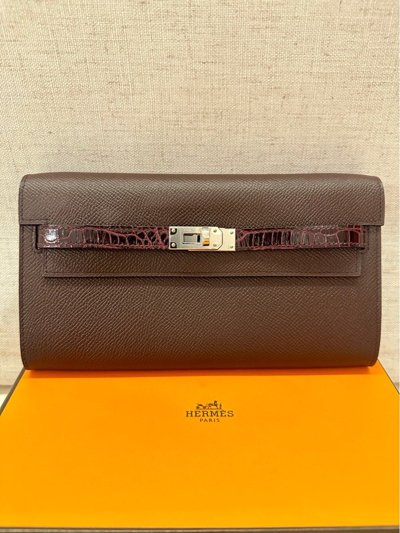 Hermes Kelly 25cm Framboise Touch Madame/Shiny Croc PHW