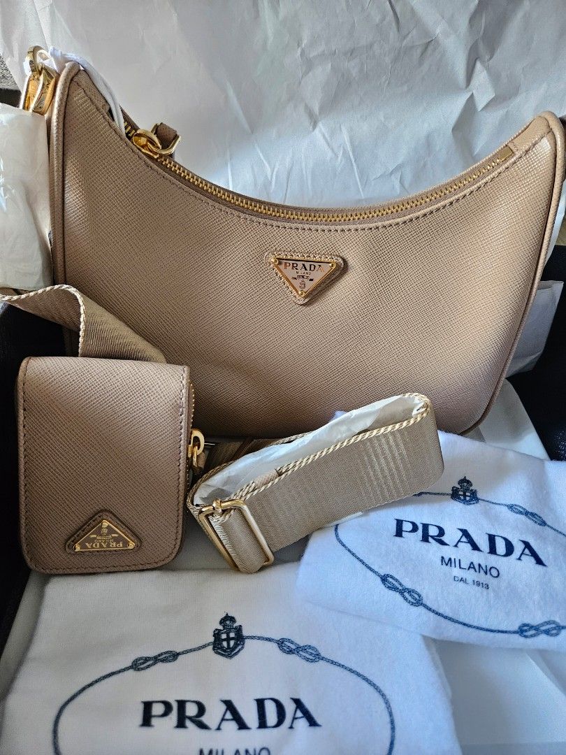 PRADA RE-EDITION 2005 SAFFIANO LEATHER BAG UNBOXING & REVIEW