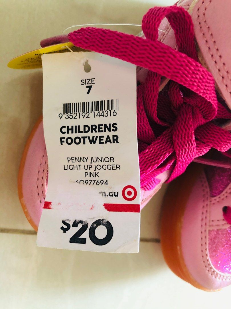 Brand new Girl Jogger Shoe with Lights Babies Kids Babies
