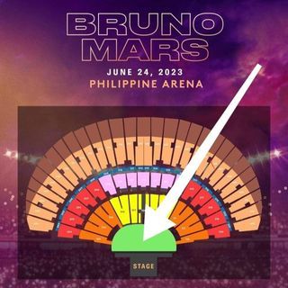 Bruno Mars Day 2 Floor with VIP upgrade