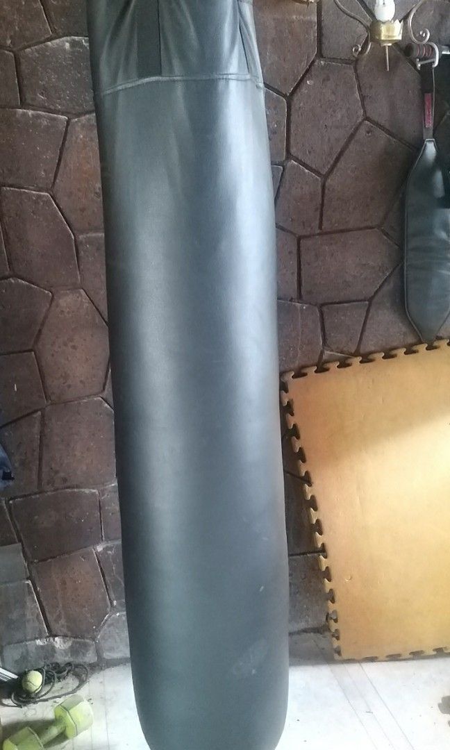 Bugbugan bugbugan na ! punching bag leather 6 ft. boxing muay thai gym, Sports ...