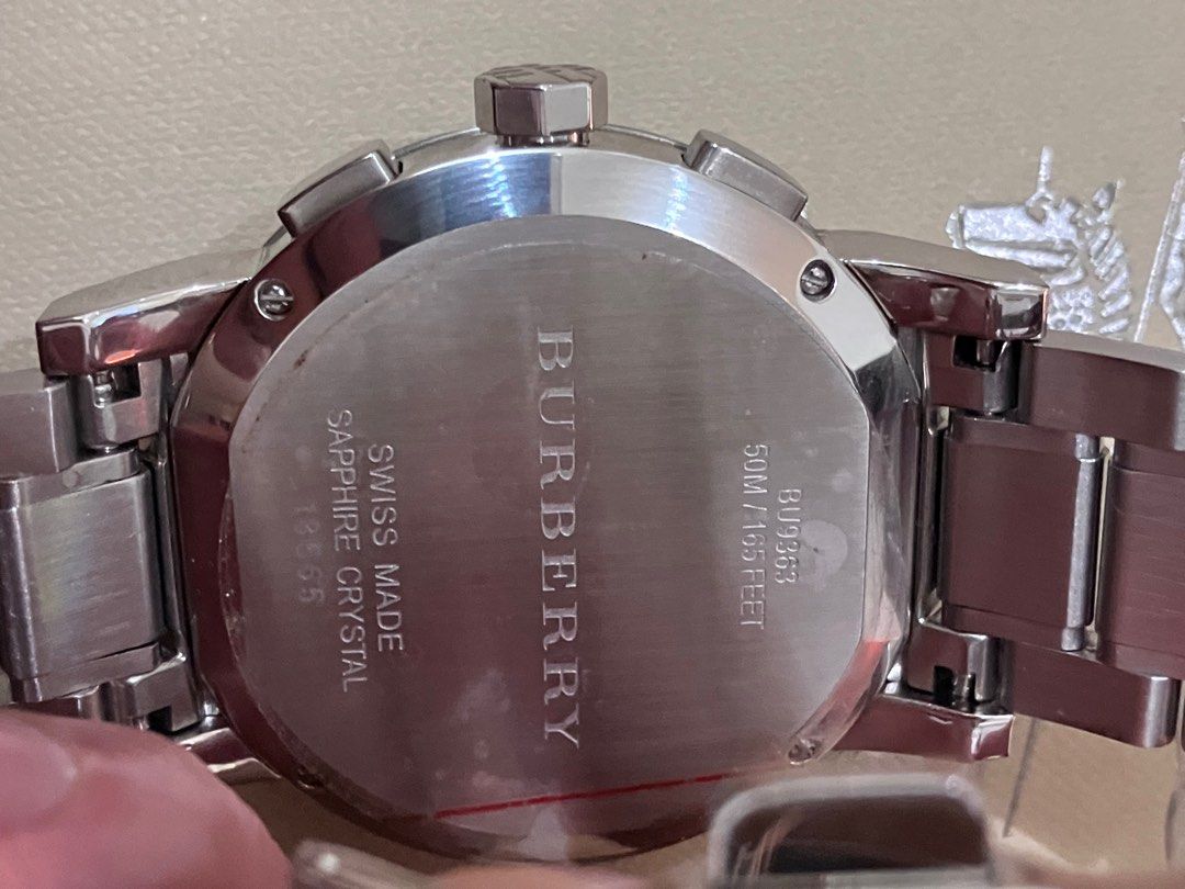 Burberry watch swiss clearance made sapphire crystal price
