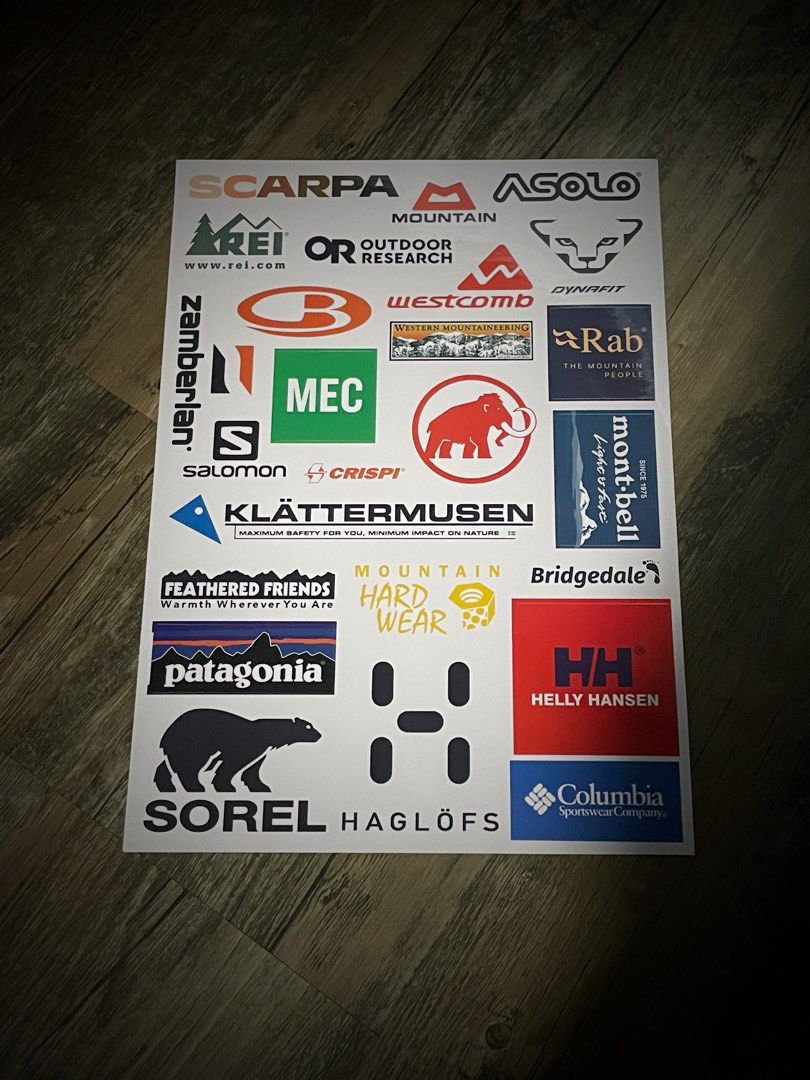 [Camping stickers] Mystery ranch/snow peak/GoPro PVC stickers, Hobbies ...