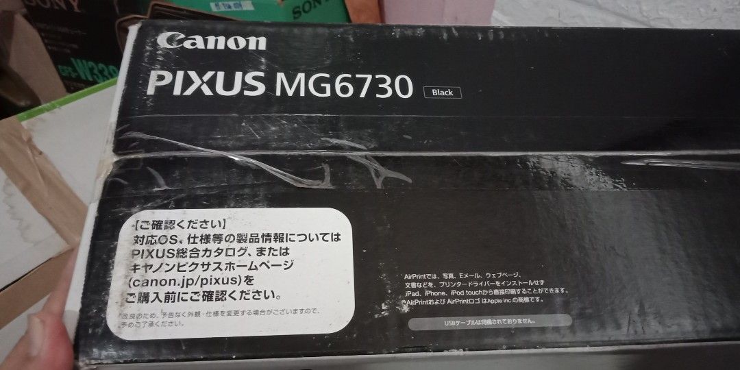 Canon Pixus MG6730 3 in 1 Printer (Category: Printers, Scanners & Copiers) located in Pasay City. Submitted by marineljapansurplus (Listing ID 1236067577, Image 2). Description: Canon Pixus 3 in 1 printer Model: MG6730 Autovolt 100-240v With ink Special features: Wireless LAN (wifi) Memory card printing Disc label print Automatic Double sided print LCD monitor.