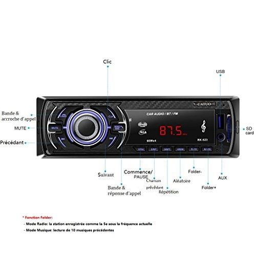 Catuo RK522 Car Bluetooth Single Din Stereo Player (Review